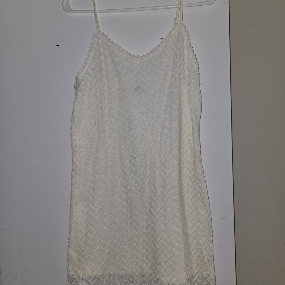 Aerie Cream Textured Top